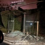 Abribus brulé sur Anthy