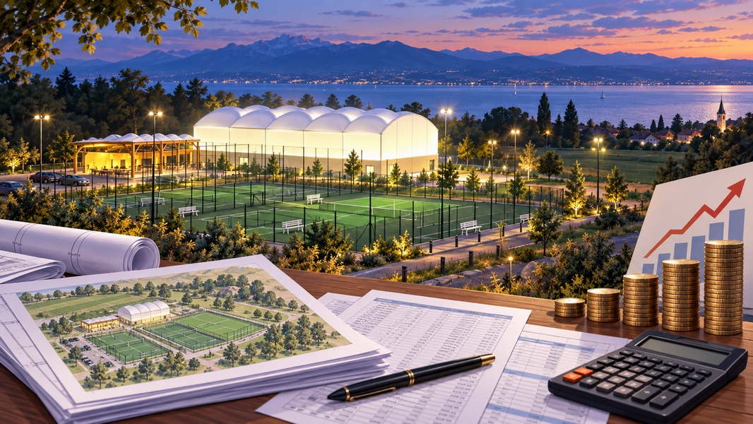 Pôle sportif et padel à Anthy-sur-Léman : un projet à plus de 4,1 M€